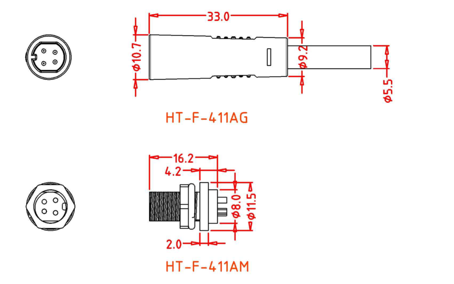 4-poliger Batterieanschluss für Roller