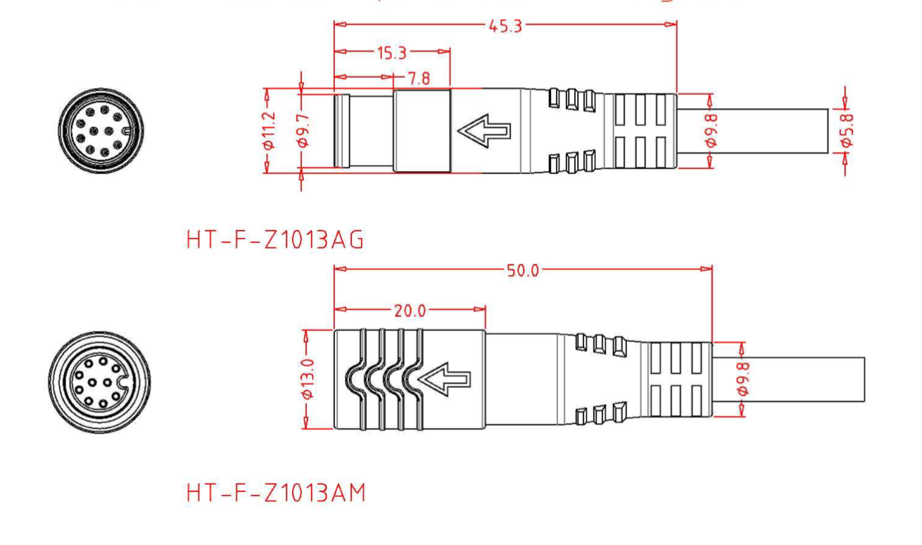 10-poliger Signalstecker wasserdicht 